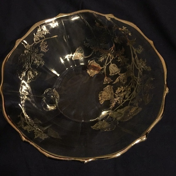 SILVER City Flanders Poppy silver overlay dish. - Picture 4 of 7